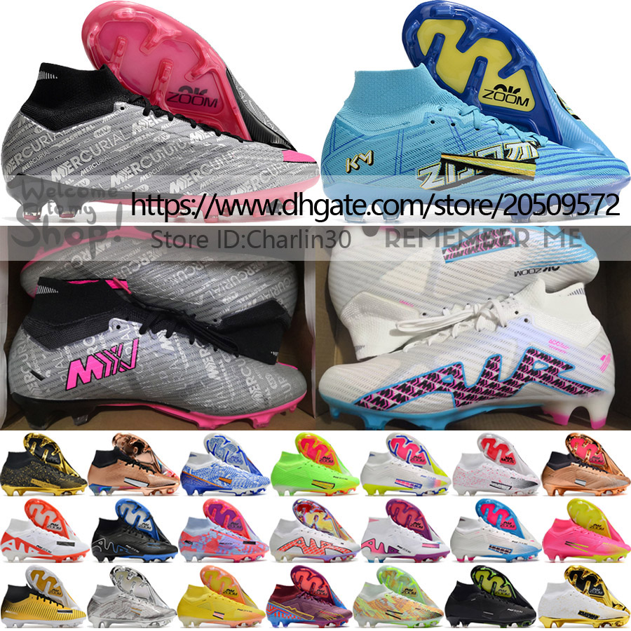 Send With Bag Quality Football Boots Kids Womens Zoom Mercurial Superfly 9 Elite FG Soccer Cleats Mens Ronaldo CR7 Mbappe 25th Anniversary ACC Football Shoes EUR 35-46, 10
Send With Bag Quality Football Boots Kids Womens Zoom Mercurial Superfly 9 Elite FG Soccer Cleats Mens Ronaldo CR7 Mbappe 25th Anniversary ACC Football Shoes EUR 35-46, 10