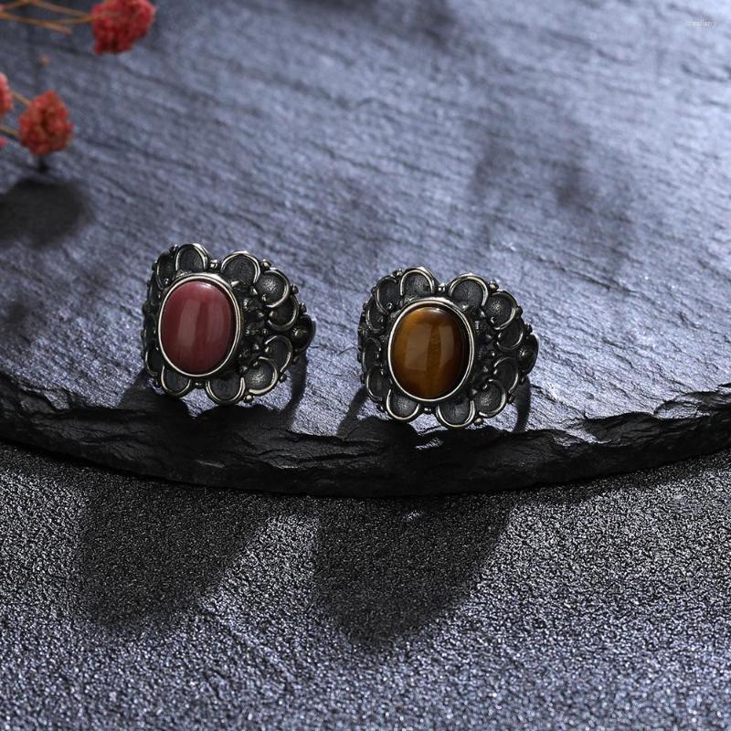 Wedding Rings Oval Blue Sandstone Gemstone Tiger Eye's Rhodochrosite For Girl Engagement Jewelry Drop
Wedding Rings Oval Blue Sandstone Gemstone Tiger Eye's Rhodochrosite For Girl Engagement Jewelry Drop