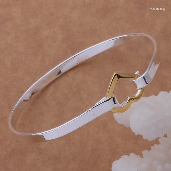 Bangle AB024 Sterling Bracelet Fashion Jewelry Heart Shackle /afjaiwqa Ahzaizga Silver Color
Bangle AB024 Sterling Bracelet Fashion Jewelry Heart Shackle /afjaiwqa Ahzaizga Silver Color