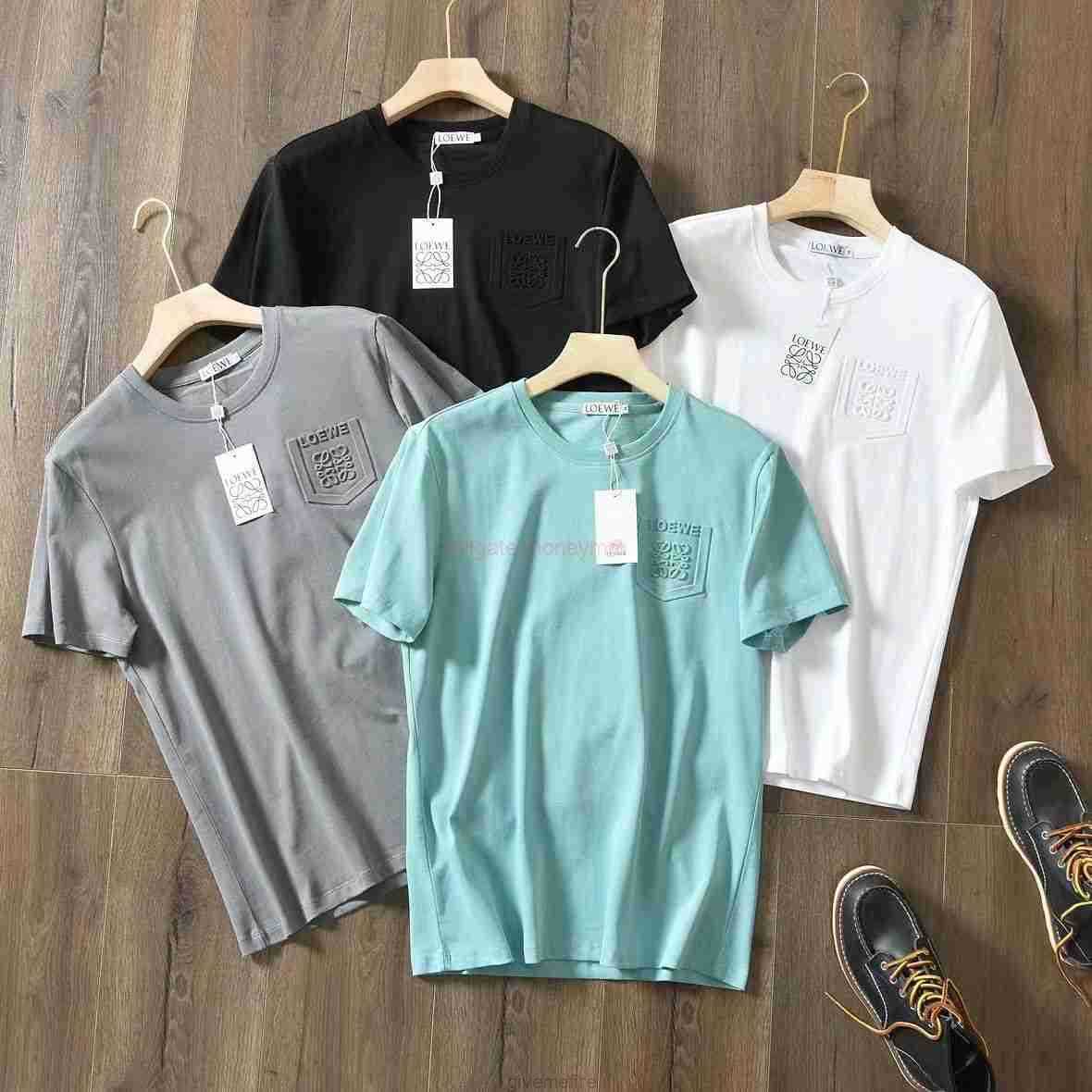 Designer Fashion Clothing Tees Tshirts Loewe Chest Concave Convex Threedimensional Flower Shaped Pocket 240g High Weight 32 Woven Mens Short Sleeved Tshirt Luxury, White
Designer Fashion Clothing Tees Tshirts Loewe Chest Concave Convex Threedimensional Flower Shaped Pocket 240g High Weight 32 Woven Mens Short Sleeved Tshirt Luxury, White