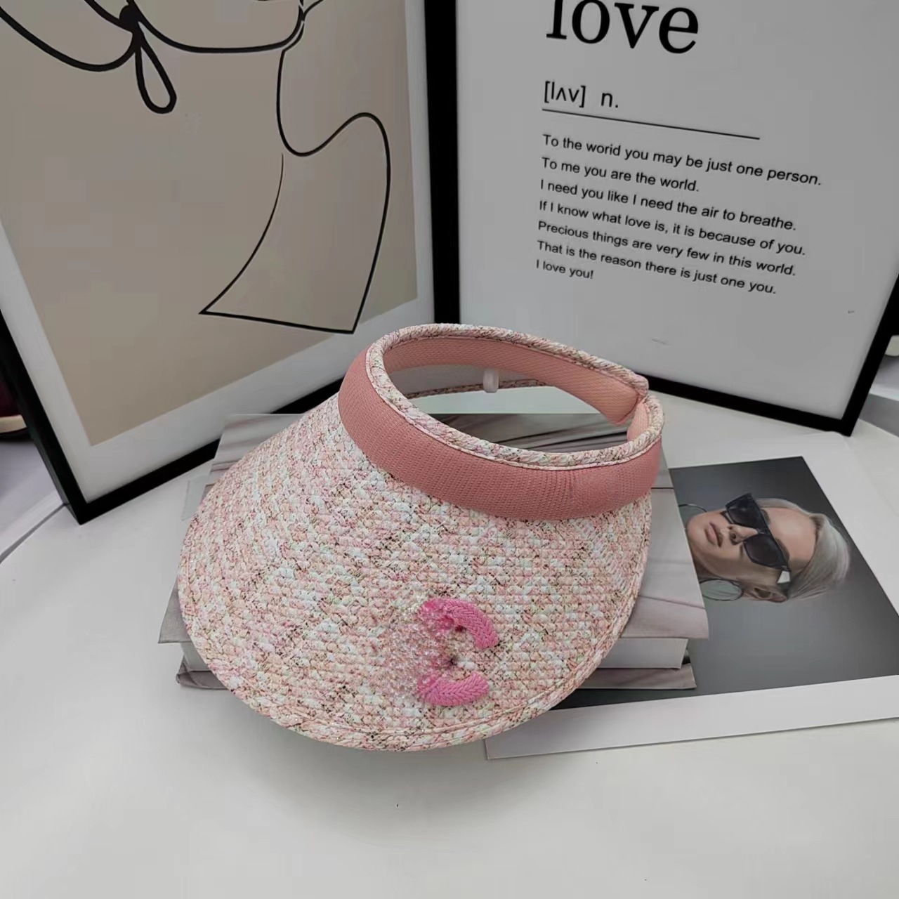 Design Letter Logo Sun Protection Visor Hat UV Protection Sun Hat Biking Face-Covering Slimming All-Matching Sun Hat Women
Design Letter Logo Sun Protection Visor Hat UV Protection Sun Hat Biking Face-Covering Slimming All-Matching Sun Hat Women