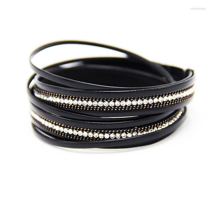 Charm Bracelets Fashion Leather Bracelet For Women Magnetic Buckle Multilayer Wrap Crystal Female Bangle Jewelry Gift PulserasCharm Raym22 
Charm Bracelets Fashion Leather Bracelet For Women Magnetic Buckle Multilayer Wrap Crystal Female Bangle Jewelry Gift PulserasCharm Raym22