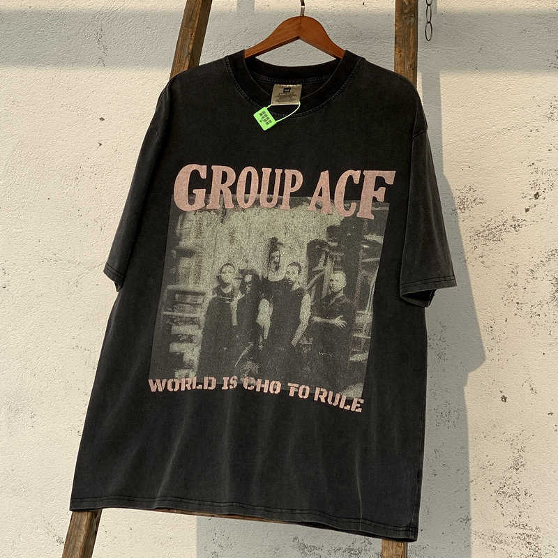 Fashion designer luxury ACF Heavy Metal Band Tour Limited High Street Old Wash Vintage Short Sleeve T-shirt super high quality, Black6
Fashion designer luxury ACF Heavy Metal Band Tour Limited High Street Old Wash Vintage Short Sleeve T-shirt super high quality, Black6