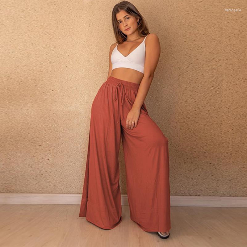 Women's Pants Summer Women Lady Cotton Wide Leg Solid Long Split Loose Lace-Up Waist Casual Boho Trousers, Black
Women's Pants Summer Women Lady Cotton Wide Leg Solid Long Split Loose Lace-Up Waist Casual Boho Trousers, Black