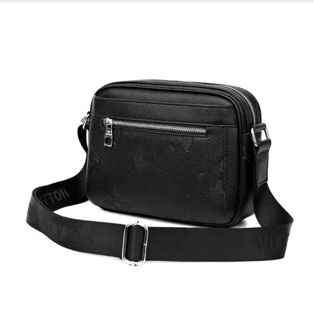 new shoulder bag fashion all-match men's bag large embossed women's crossbody bag, Black embossed
new shoulder bag fashion all-match men's bag large embossed women's crossbody bag, Black embossed