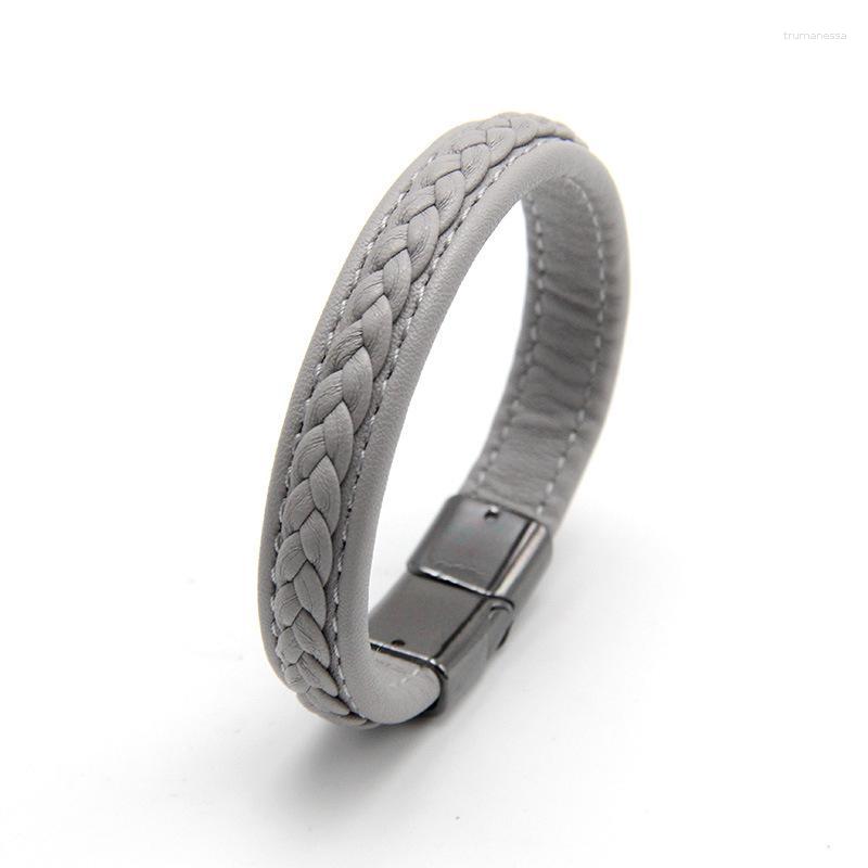 Charm Bracelets 2023 Imitation Leather Bracelet Black Magnetic Buckle Woven Simulation Men Couple Raym22
Charm Bracelets 2023 Imitation Leather Bracelet Black Magnetic Buckle Woven Simulation Men Couple Raym22