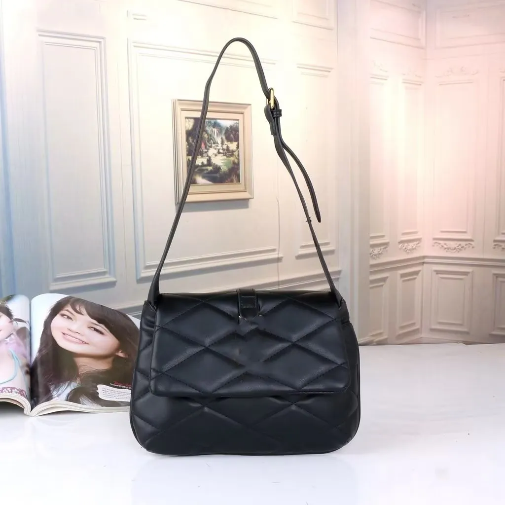 Brand Women's Genuine Leather Shoulder channel Bags Multi-Layer Classic Crossbody Bag Luxury Designer Handbag and Purse, 02
Brand Women's Genuine Leather Shoulder channel Bags Multi-Layer Classic Crossbody Bag Luxury Designer Handbag and Purse, 02