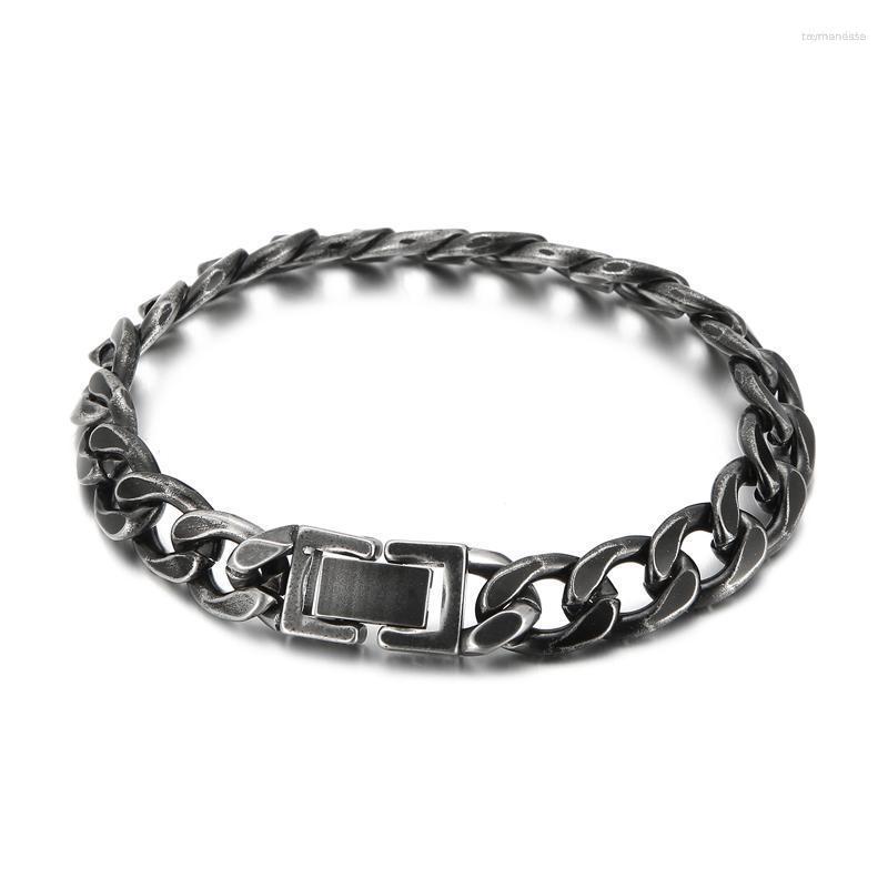 Charm Bracelets Vintage Black Cool Men's Stainless Steel Cuban Link Chian Figaro Chain Wrist For Men Hip Hop Jewelry GiftsCharm Raym22
Charm Bracelets Vintage Black Cool Men's Stainless Steel Cuban Link Chian Figaro Chain Wrist For Men Hip Hop Jewelry GiftsCharm Raym22