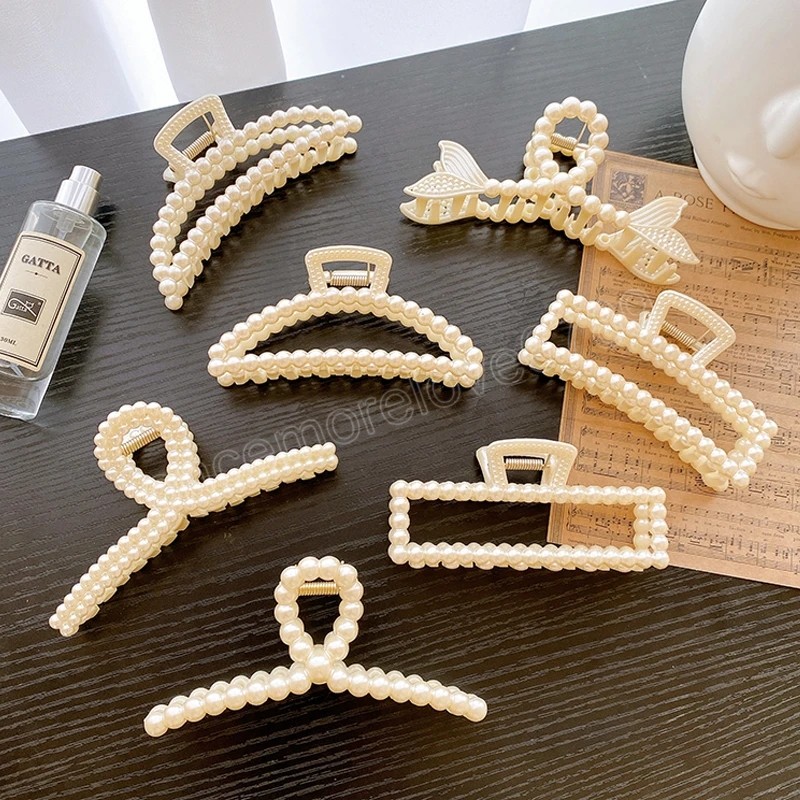 Fashion New Big Geometric Pearl Resin For Women Girls Hair Clip Headwear Exquisite White Hairpin Accessories
Fashion New Big Geometric Pearl Resin For Women Girls Hair Clip Headwear Exquisite White Hairpin Accessories