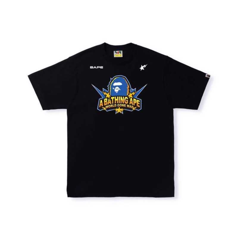 Fashion designer luxury Summer super high quality bape ape man lightning print 230g cotton men's and women's Short Sleeve T-Shirt, White
Fashion designer luxury Summer super high quality bape ape man lightning print 230g cotton men's and women's Short Sleeve T-Shirt, White