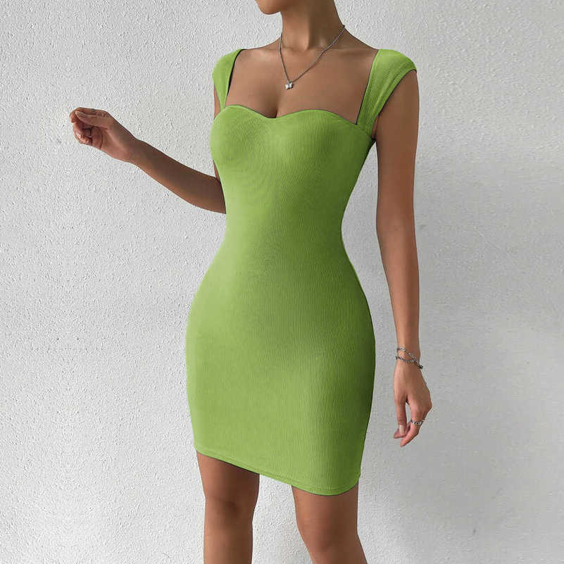 New Line Spring/Summer Women' Sexy Nightclub Short Skirt Sleeveless Knitted Wrap Hip Strap DressQT, Green
New Line Spring/Summer Women' Sexy Nightclub Short Skirt Sleeveless Knitted Wrap Hip Strap DressQT, Green