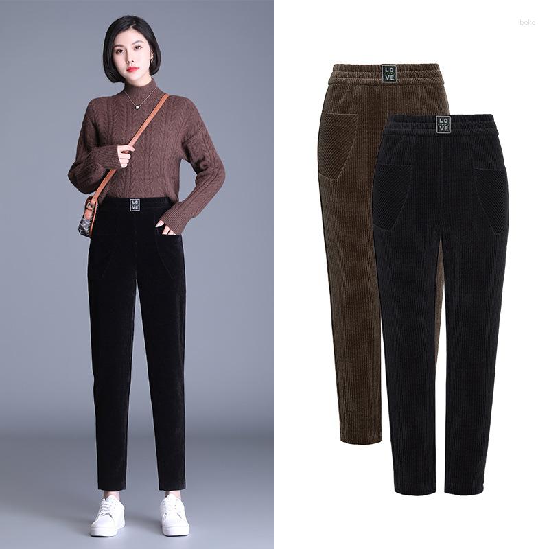 Women's Pants Plus Size Women Casual Trousers Autumn Winter Thicken Corduroy Harem Letter High Waist Female Clothing -5XL, Black
Women's Pants Plus Size Women Casual Trousers Autumn Winter Thicken Corduroy Harem Letter High Waist Female Clothing -5XL, Black