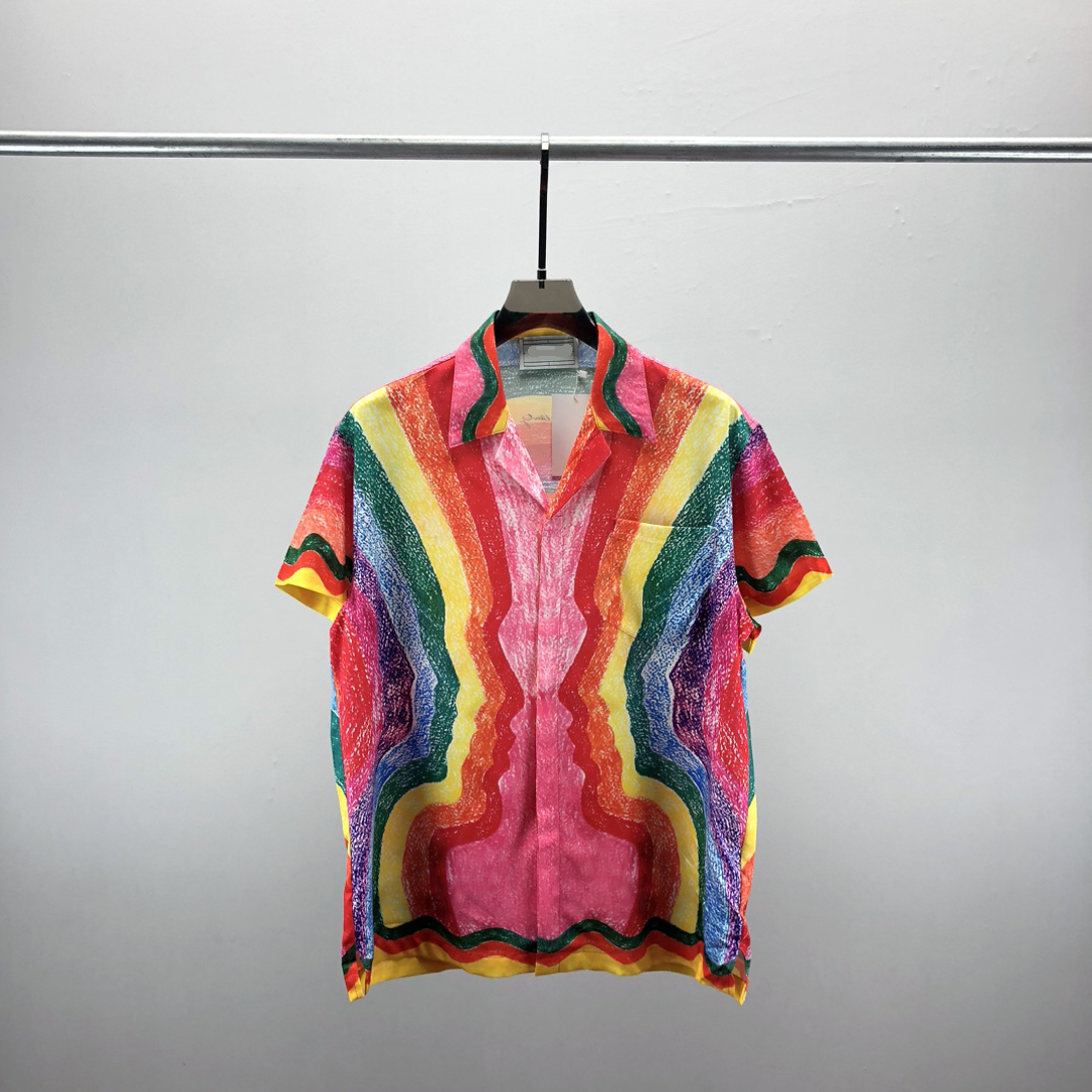 Men's designer shirt summer short sleeve casual button up shirt printed bowling shirt beach style breathable T-shirt clothing #307
Men's designer shirt summer short sleeve casual button up shirt printed bowling shirt beach style breathable T-shirt clothing #307