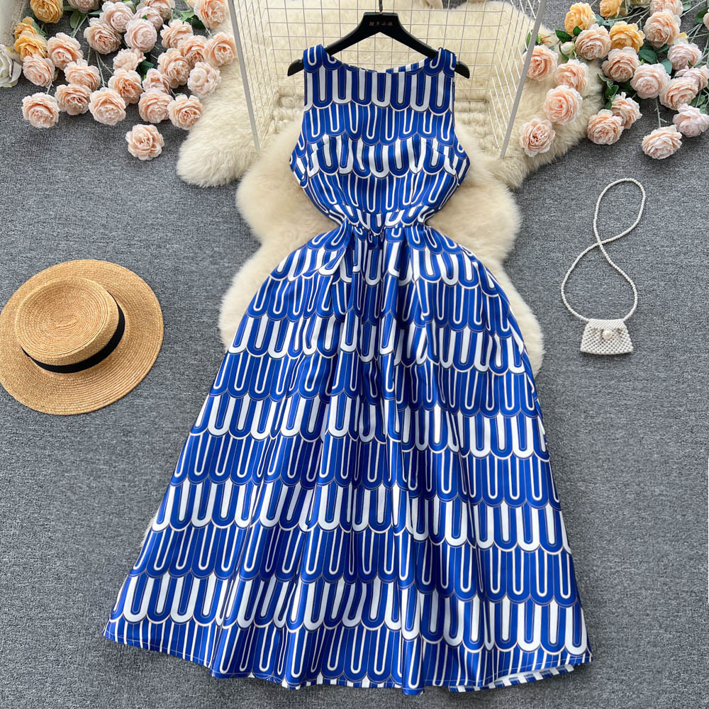 Summer Elegant Casual Dresses Women 2023 New Fashion Sleeveless A-line Vest Dress Women Round Neck Printing Casual Clothes Vestidos De Verano Mujer, Same as picture
Summer Elegant Casual Dresses Women 2023 New Fashion Sleeveless A-line Vest Dress Women Round Neck Printing Casual Clothes Vestidos De Verano Mujer, Same as picture