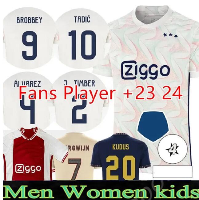TADIC 23 24 Soccer Jerseys Kid Kit Home BASSEY BERGHUIS Third Black BERGWIJN CRUYFF 2023 2024 Away Retro Football Shirts Men Uniforms Special Fan Player Version 
TADIC 23 24 Soccer Jerseys Kid Kit Home BASSEY BERGHUIS Third Black BERGWIJN CRUYFF 2023 2024 Away Retro Football Shirts Men Uniforms Special Fan Player Version