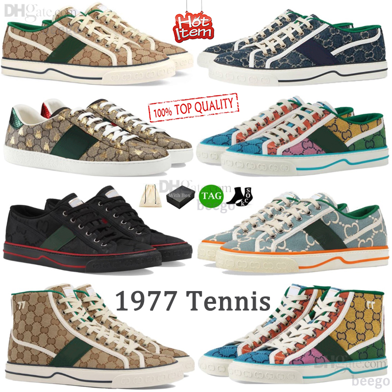 Tennis 1977 Canvas Casual shoes Luxurys Designer Womens Shoe Italy Green And Red Web Stripe Rubber Sole for Stretch Cotton Low platform Top Mens woman Sneaker, No.12
Tennis 1977 Canvas Casual shoes Luxurys Designer Womens Shoe Italy Green And Red Web Stripe Rubber Sole for Stretch Cotton Low platform Top Mens woman Sneaker, No.12