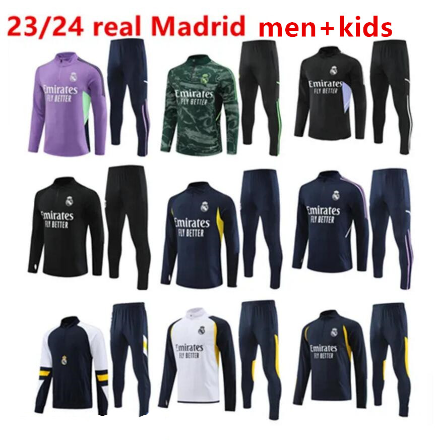 2023 2024 Real Madrids tracksuit training suit VINI JR BELLINGHAM 23/24 real Madrides men and kids football CAMAVINGA sportswear chandal futbol survetement, Half zipper 02
2023 2024 Real Madrids tracksuit training suit VINI JR BELLINGHAM 23/24 real Madrides men and kids football CAMAVINGA sportswear chandal futbol survetement, Half zipper 02