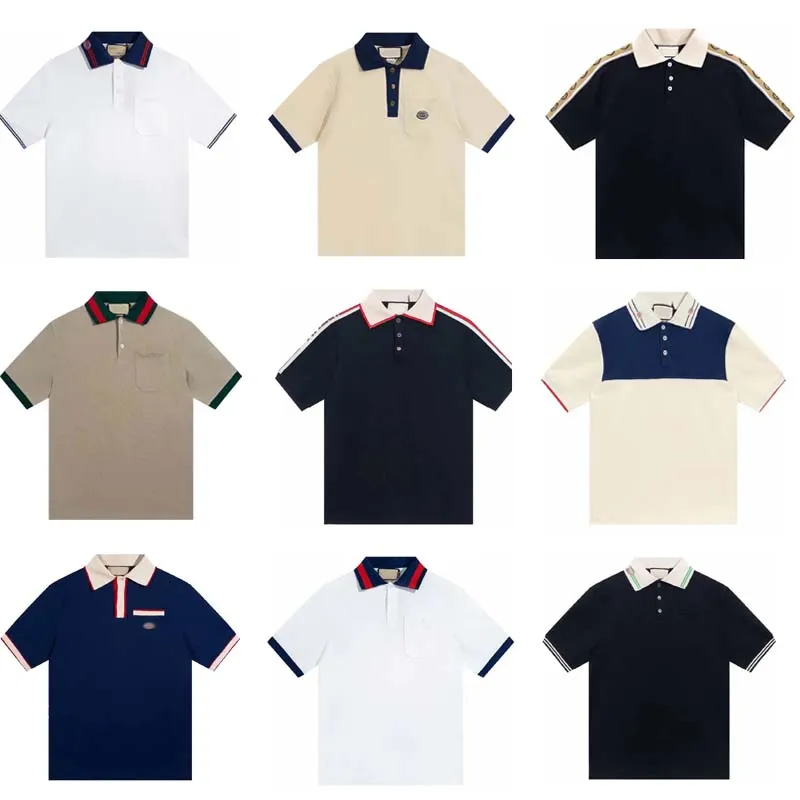 Cotton 23SS Designer Polo Shirts Men Luxury Polos Casual Mens T Shirt Letter Embroidery Fashion High Street Man Tee, 10
Cotton 23SS Designer Polo Shirts Men Luxury Polos Casual Mens T Shirt Letter Embroidery Fashion High Street Man Tee, 10