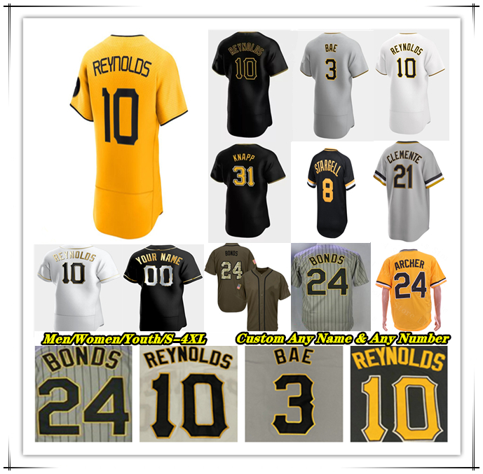 2023 City Connect Baseball Jersey Tucupita Marcano Austin Hedges Jason Delay Mitch Keller Rich Hill Johan Oviedo Willie Stargell Barry Bonds PIRATES Andy Van Slyke