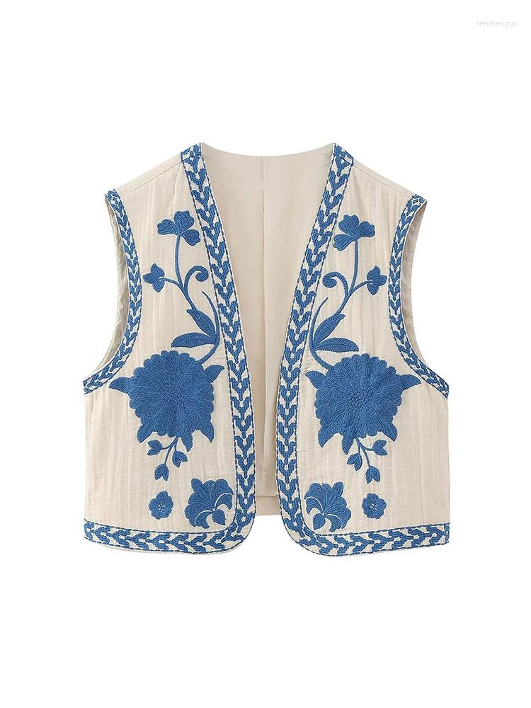 Women's Vests Suninheart Women Vintage Floral Embroidery Printed Unisex Vest Sleeveless Cropped Coats 2023 Summer Elegant Cotton Linen Tops, Blue
Women's Vests Suninheart Women Vintage Floral Embroidery Printed Unisex Vest Sleeveless Cropped Coats 2023 Summer Elegant Cotton Linen Tops, Blue
