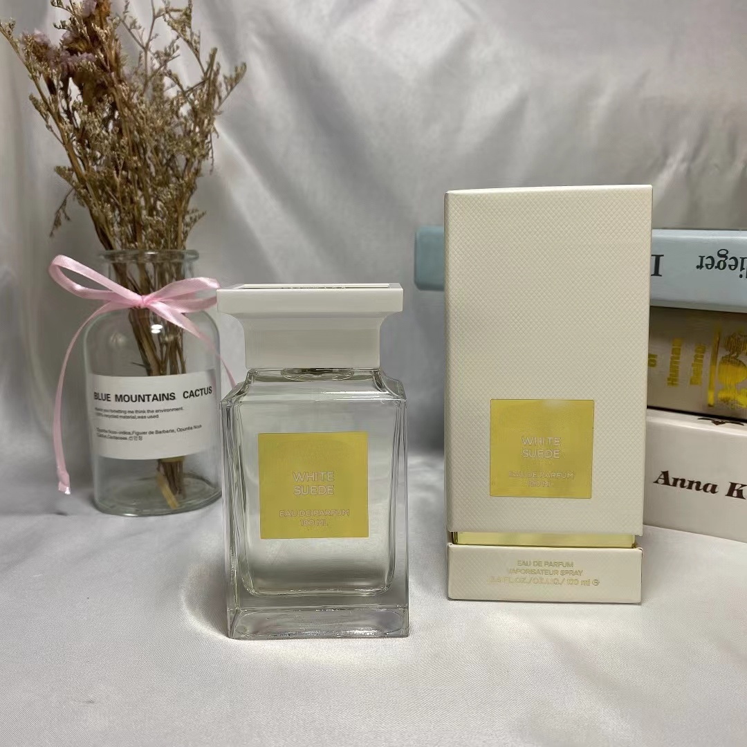 Multiple Styles Women Men Perfumes White Suede Perfume 100ml Eau de Parfum Long Lasting Good Smell Cologne Unisex Scented Fragrance Natural Spray Deodorant #612589