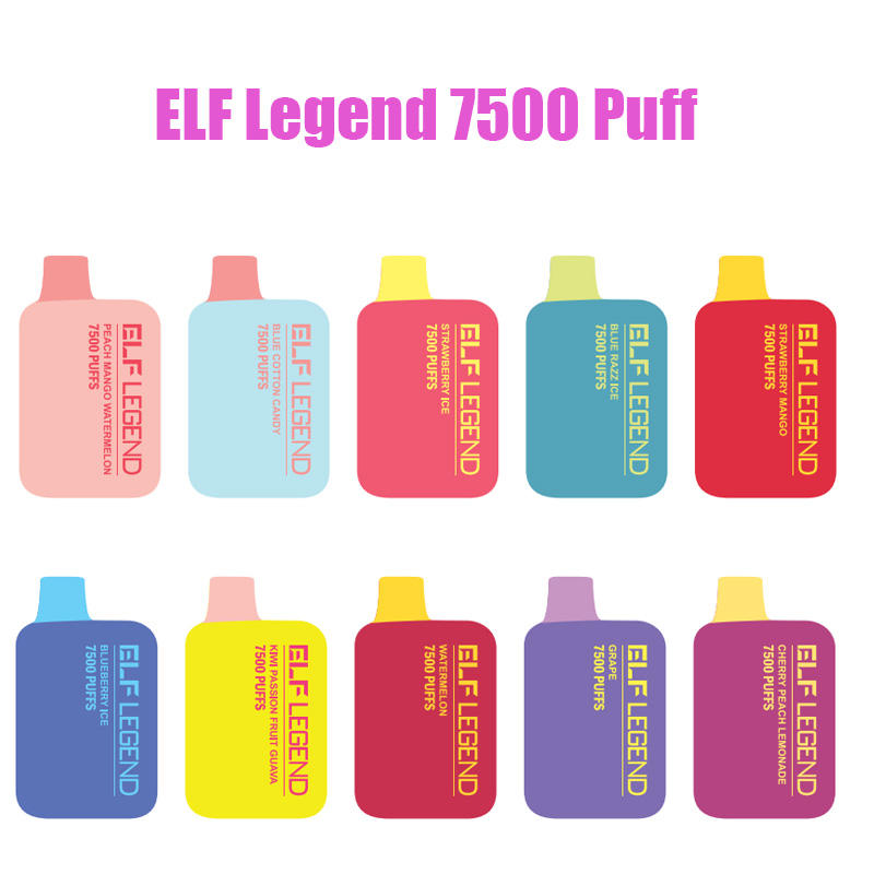ELF Legend 7500 Puff Disposable E-cigarettes Vapes Electronic Cigarettes 15ml pods Rechargeable 650mah vape battery Mesh Coil
ELF Legend 7500 Puff Disposable E-cigarettes Vapes Electronic Cigarettes 15ml pods Rechargeable 650mah vape battery Mesh Coil
