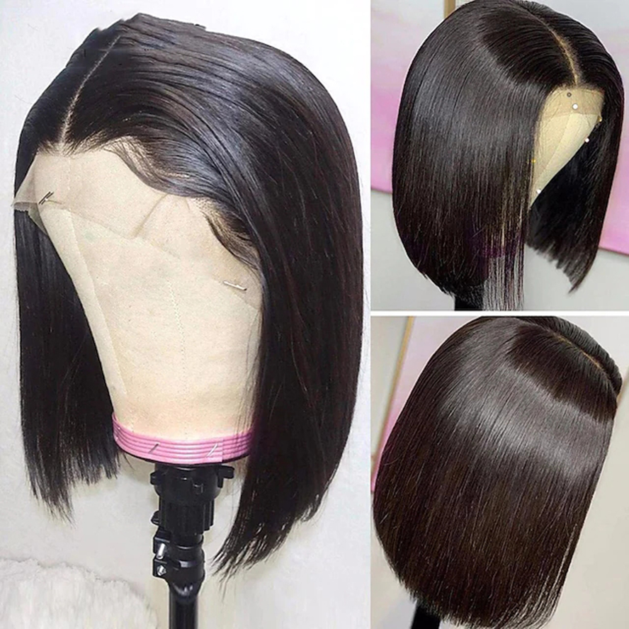 13x4 Lace Bob Lace Front Wigs Short Human Hair Wigs Brazilian Straight Bob Short Lace Front Hair Wigs for Women Density 150%, Natural color
13x4 Lace Bob Lace Front Wigs Short Human Hair Wigs Brazilian Straight Bob Short Lace Front Hair Wigs for Women Density 150%, Natural color