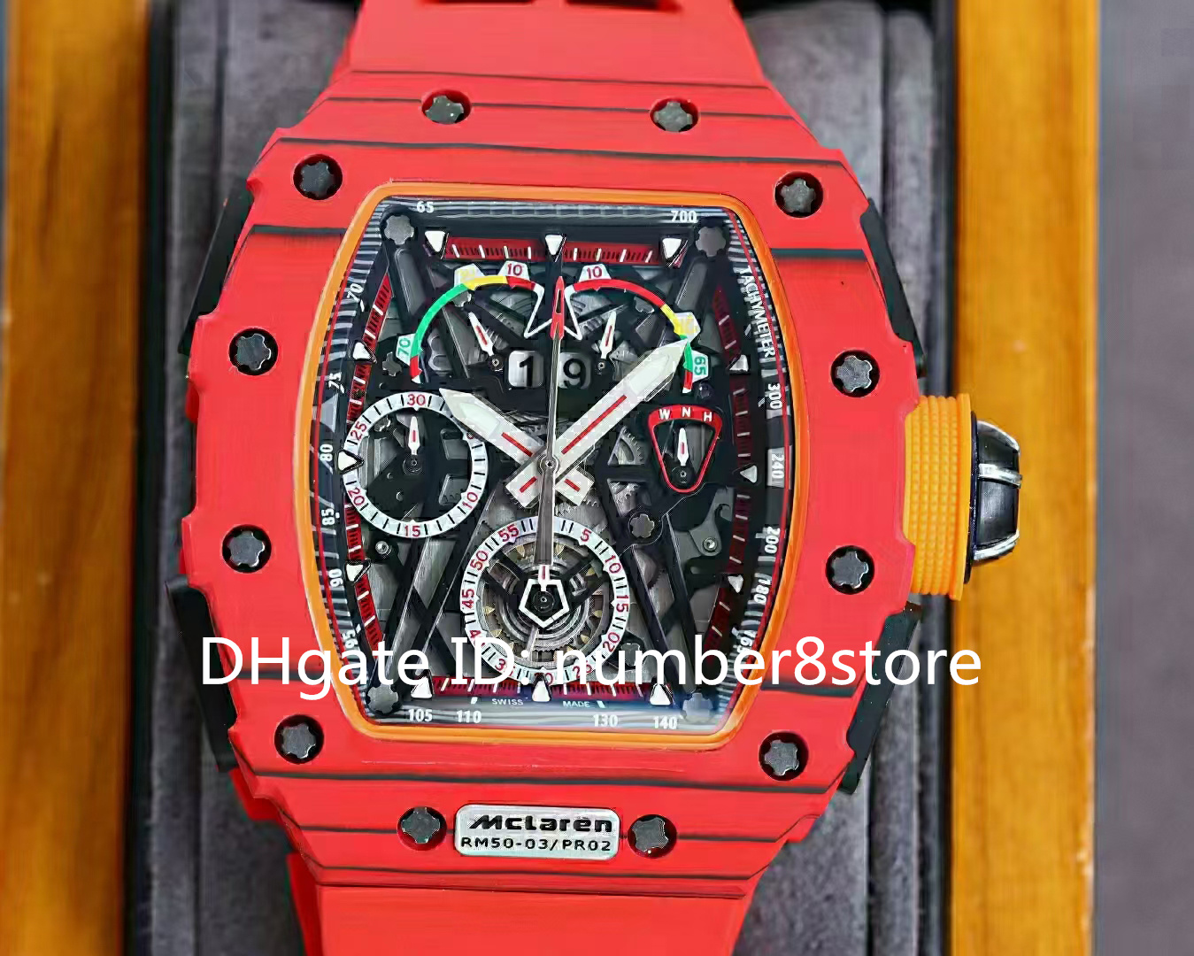 New RM11-03 Luxury Mens Watches NTPT Carbon Fiber Wristwatch 7750 Automatic Chronograph Mechanical 28800 VPH Designer Watch Sapphire Crystal
New RM11-03 Luxury Mens Watches NTPT Carbon Fiber Wristwatch 7750 Automatic Chronograph Mechanical 28800 VPH Designer Watch Sapphire Crystal