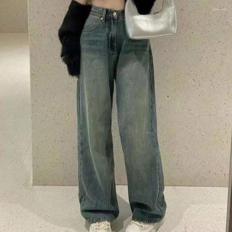 Women' Jeans Retro Blue Womens High Waist Vintage Straight Baggy Denim Pants Streetwear American Style Fashion Wide Leg Trouser, Yf0408-retro blue
Women' Jeans Retro Blue Womens High Waist Vintage Straight Baggy Denim Pants Streetwear American Style Fashion Wide Leg Trouser, Yf0408-retro blue