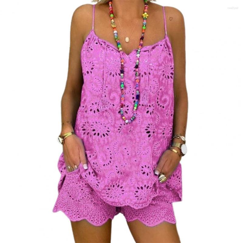 Women's Tracksuits 2Pcs/Set Women Casual Outfit With Lining Embroidery Flower Pattern Hollow Out Lace Trim Sling Vest Top Wide Leg Shorts, Orange
Women's Tracksuits 2Pcs/Set Women Casual Outfit With Lining Embroidery Flower Pattern Hollow Out Lace Trim Sling Vest Top Wide Leg Shorts, Orange