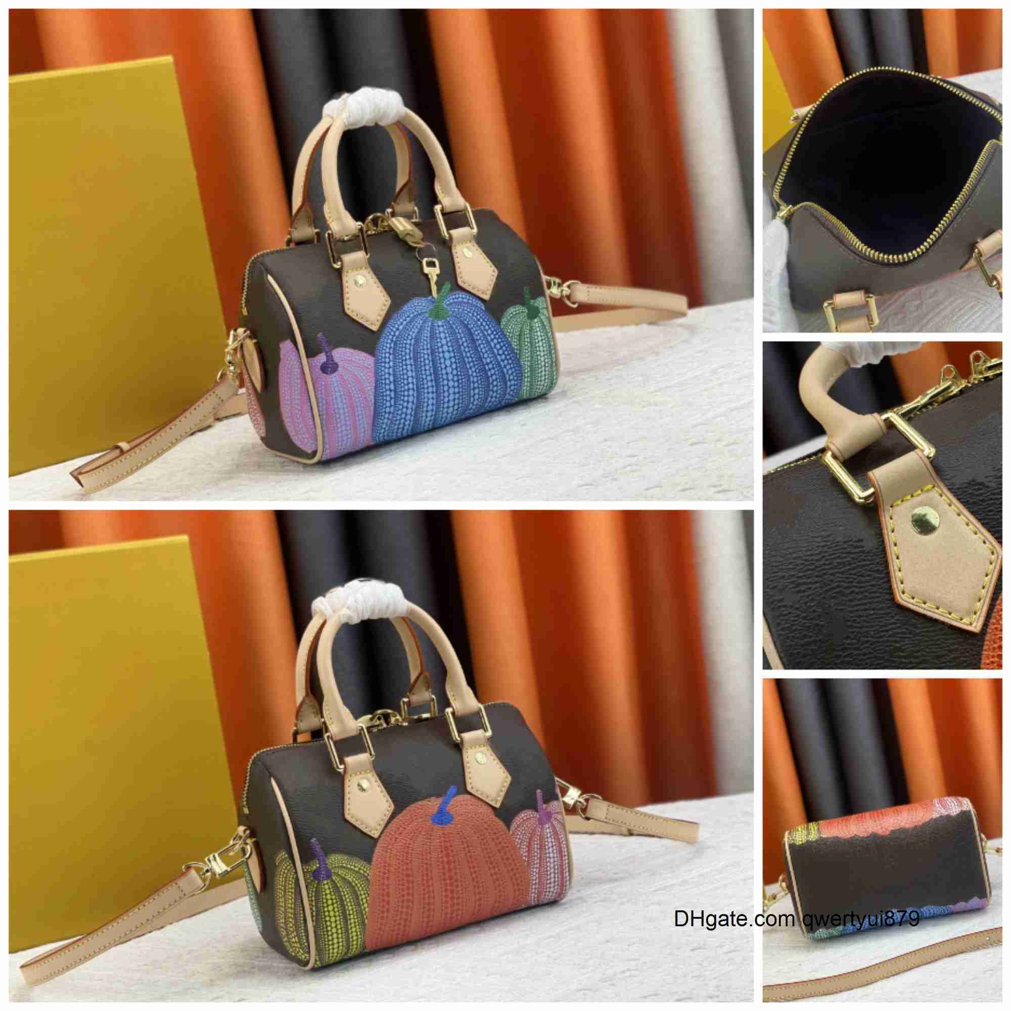 Shoulder Bags Women YK Luxurys Designers Yayoi Kusama Speedy Totes Purses Monograms Canvas Leather Crossbody Designer Bag M46469 Vintage Handbags, Brown
Shoulder Bags Women YK Luxurys Designers Yayoi Kusama Speedy Totes Purses Monograms Canvas Leather Crossbody Designer Bag M46469 Vintage Handbags, Brown