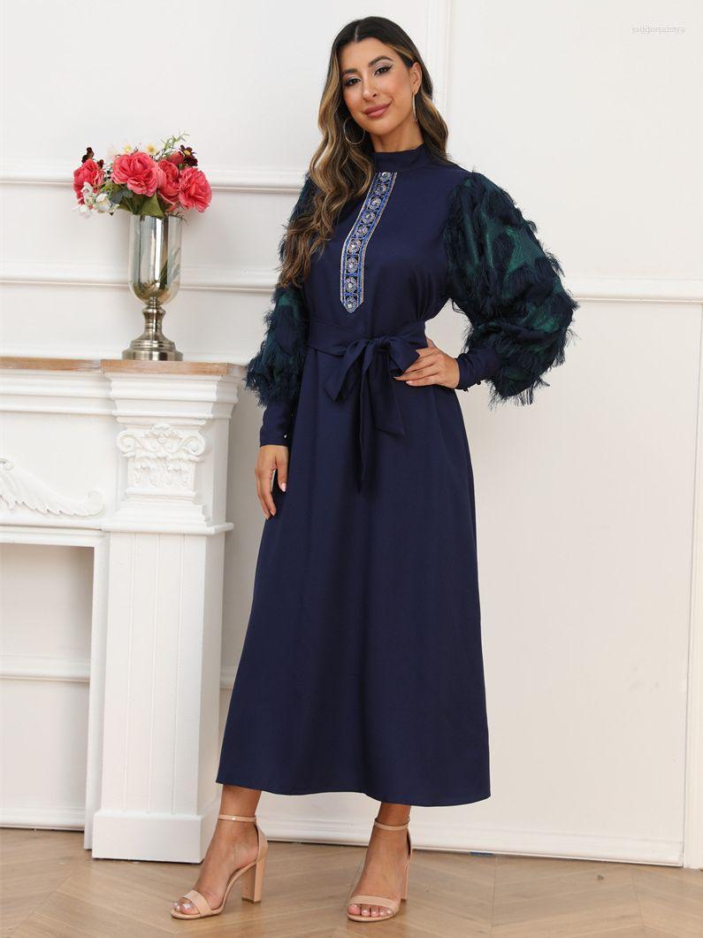 Ethnic Clothing Fashion Tassel Stitching Abaya Arab Embroidery Jilbab Dubai Muslim Dress Lantern Sleeve Islamic Wy1034 Drop
Ethnic Clothing Fashion Tassel Stitching Abaya Arab Embroidery Jilbab Dubai Muslim Dress Lantern Sleeve Islamic Wy1034 Drop