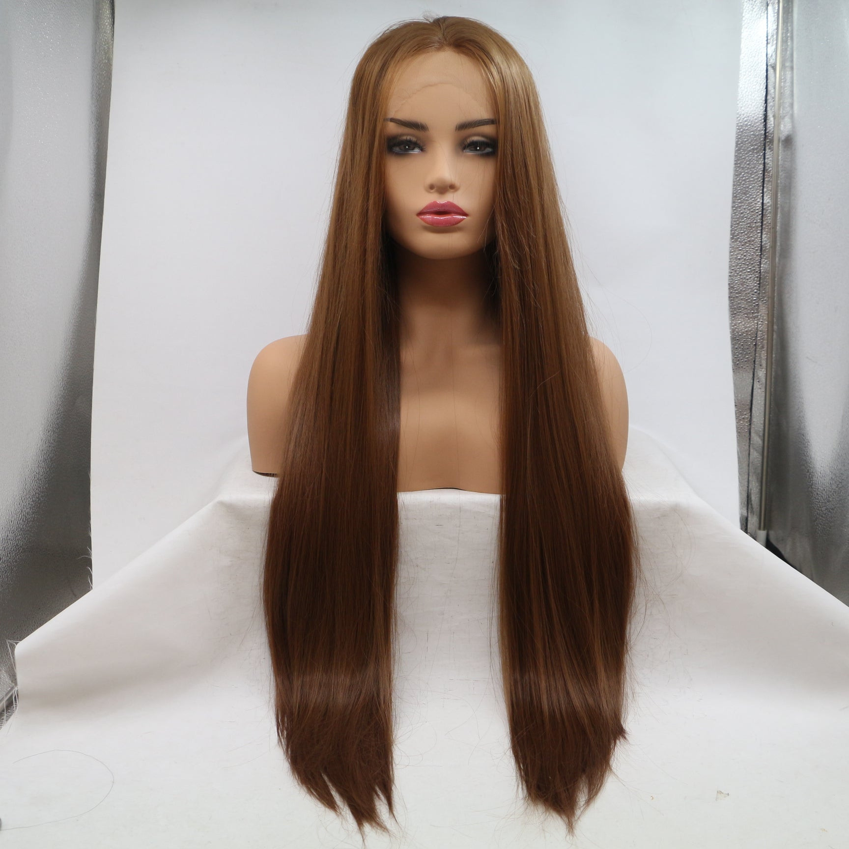 Women Wigs Brown Silky Straight Long Lace Front High Heat Hair Wigs 24 Inches, Light brown
Women Wigs Brown Silky Straight Long Lace Front High Heat Hair Wigs 24 Inches, Light brown