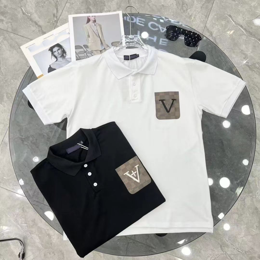 Mens Polos Shirt Pocket Tees Shirts Designer Summer Short Polo Man Tops T-Shirts With Embroidery Tshirts M-3XL, Black
Mens Polos Shirt Pocket Tees Shirts Designer Summer Short Polo Man Tops T-Shirts With Embroidery Tshirts M-3XL, Black