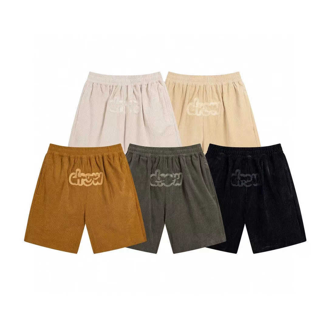 Men' and women' shorts fashion house Joker embroidered letters smiley corduroy 5 pants, Brown
Men' and women' shorts fashion house Joker embroidered letters smiley corduroy 5 pants, Brown