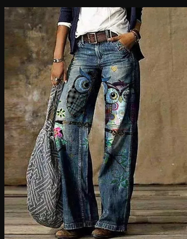 Owl Print Pants High Waist Leg Straight Widepants Yoga Jogging Pants Women Fashion Sportwear Animal Trousers Cargo Pant, Abpkxd20221912p
Owl Print Pants High Waist Leg Straight Widepants Yoga Jogging Pants Women Fashion Sportwear Animal Trousers Cargo Pant, Abpkxd20221912p