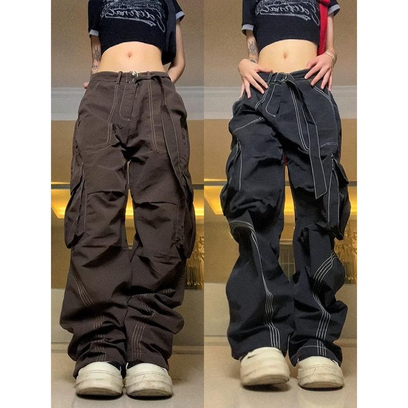 Cargo Pants Women Vintage Multi Pocket Hip Hop Streetwear Women Pants Loose Casual Wide Leg Sweatpants Women
Cargo Pants Women Vintage Multi Pocket Hip Hop Streetwear Women Pants Loose Casual Wide Leg Sweatpants Women