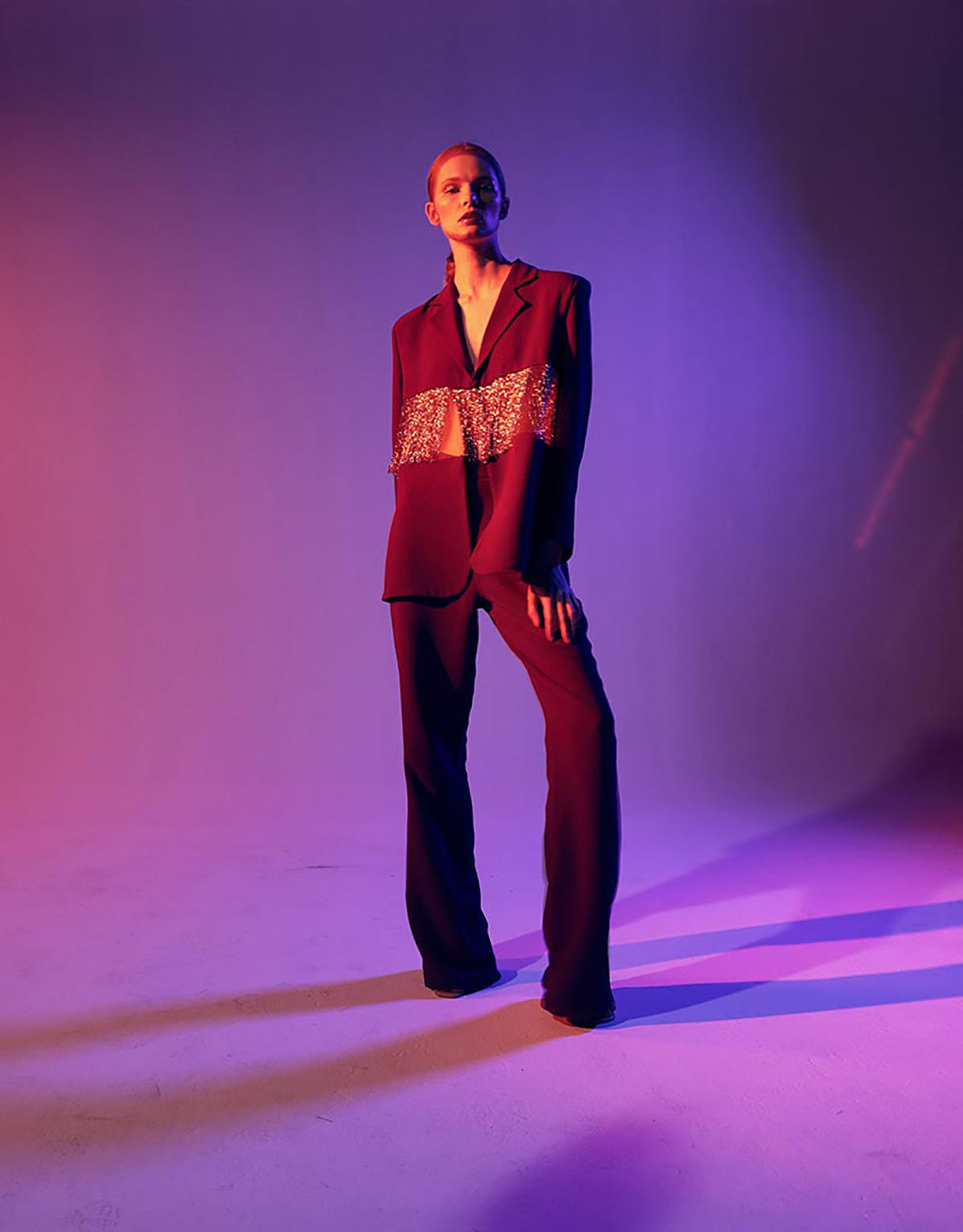 Red Carpet Women Blazer Suits Leisure Beading Street Power Outfits Evening Party Pants Suits Wedding Wear 2 Pieces