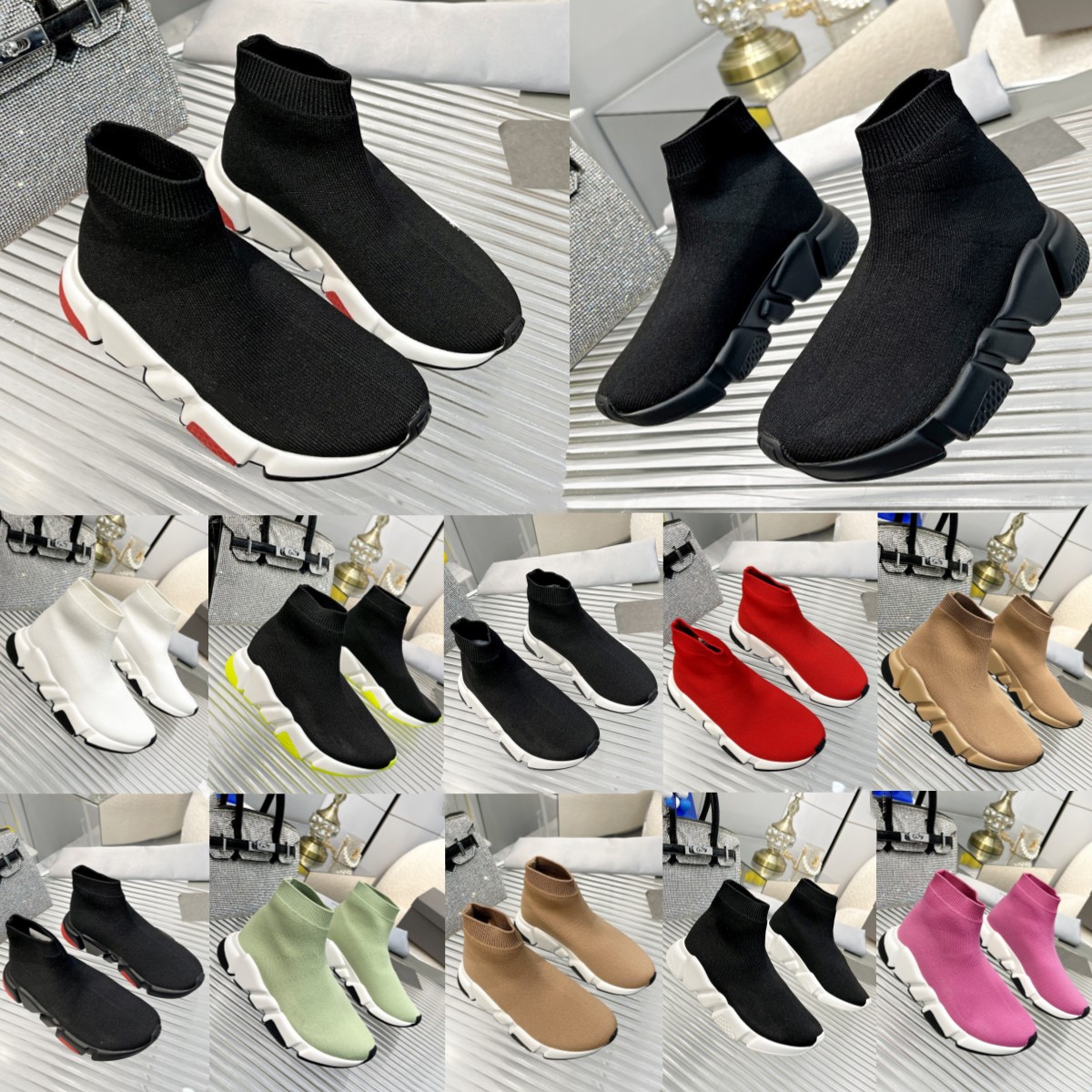 Kids Shoes Sock Boots Speed Toddler Trainers Designer High Boys Girls Sneakers Children Black White boot Paris kid youth Baby Red Rose Hortensia Yellow Sole Beige
Kids Shoes Sock Boots Speed Toddler Trainers Designer High Boys Girls Sneakers Children Black White boot Paris kid youth Baby Red Rose Hortensia Yellow Sole Beige
