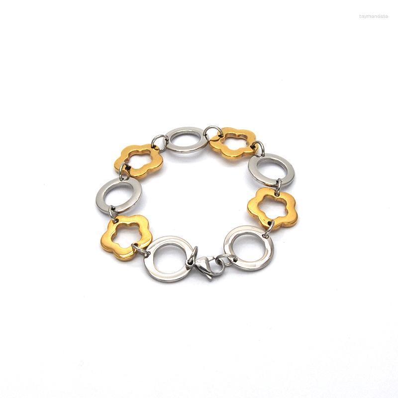 Charm Bracelets Mujer Style Wholesale Stainless Steel Silver Color Circle And Flower Shape Elegant Bracelet For Women Br051747 Raym22
Charm Bracelets Mujer Style Wholesale Stainless Steel Silver Color Circle And Flower Shape Elegant Bracelet For Women Br051747 Raym22