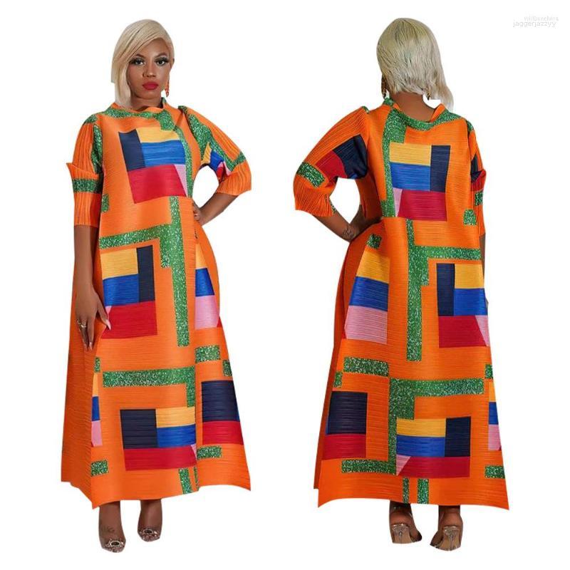Ethnic Clothing African Dresses For Women Summer Fashion 2023 3/4 Sleeve Polyester O-neck Pleated Dress Dashiki Clothes
Ethnic Clothing African Dresses For Women Summer Fashion 2023 3/4 Sleeve Polyester O-neck Pleated Dress Dashiki Clothes