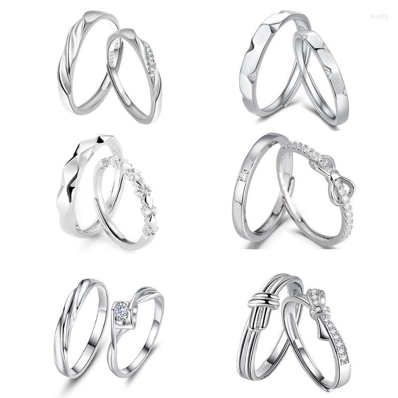 Wedding Rings KADRUFI Couples Adjustable Rhinestone Silver Color For Women Men Lovers Bride Accessories Finger Ring Jewelry Gift
Wedding Rings KADRUFI Couples Adjustable Rhinestone Silver Color For Women Men Lovers Bride Accessories Finger Ring Jewelry Gift