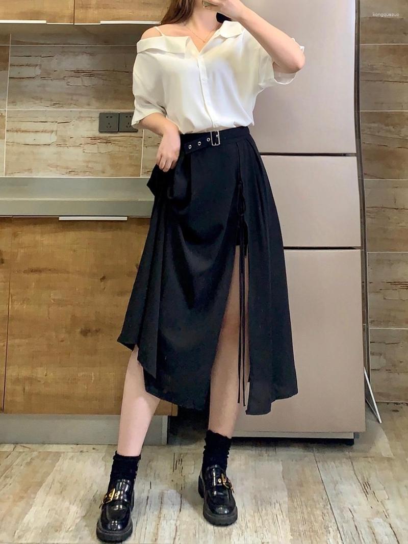 Skirts Cross Bandage Black Sexy Women Streetwear Casual Split Hem Asymmetric Long High Waist Ladies 2023 Vestido Fashion, Black skirt
Skirts Cross Bandage Black Sexy Women Streetwear Casual Split Hem Asymmetric Long High Waist Ladies 2023 Vestido Fashion, Black skirt