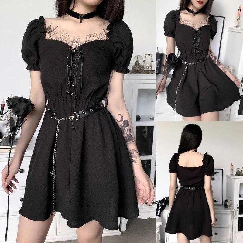 Casual Dresses Sweet Kawaii Black Mini Dress Women Korean Style Wrap Puff Sleeve Short 2023 Summer Sundress Robes Female
Casual Dresses Sweet Kawaii Black Mini Dress Women Korean Style Wrap Puff Sleeve Short 2023 Summer Sundress Robes Female