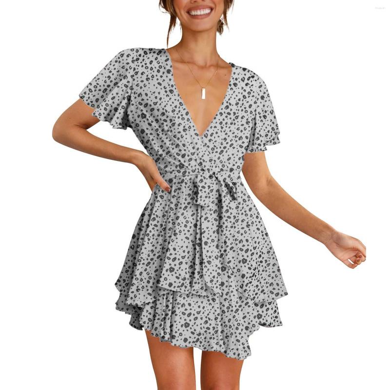 Casual Dresses Fashion Summer Women Ruffles A-Line Sundress 2023 Leopar Printed Puff Sleeve Knotted Deep V-Neck Dress Ladies Vestidos, White
Casual Dresses Fashion Summer Women Ruffles A-Line Sundress 2023 Leopar Printed Puff Sleeve Knotted Deep V-Neck Dress Ladies Vestidos, White