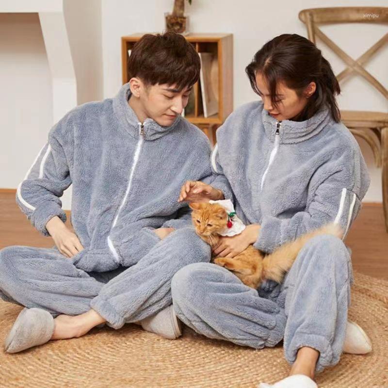 Women's Sleepwear Couples Pajamas Sets Women Men Winter Thicken Warm Pyjamas Suits 2 Piece Set Lovers Homewear Soft Pijama
Women's Sleepwear Couples Pajamas Sets Women Men Winter Thicken Warm Pyjamas Suits 2 Piece Set Lovers Homewear Soft Pijama