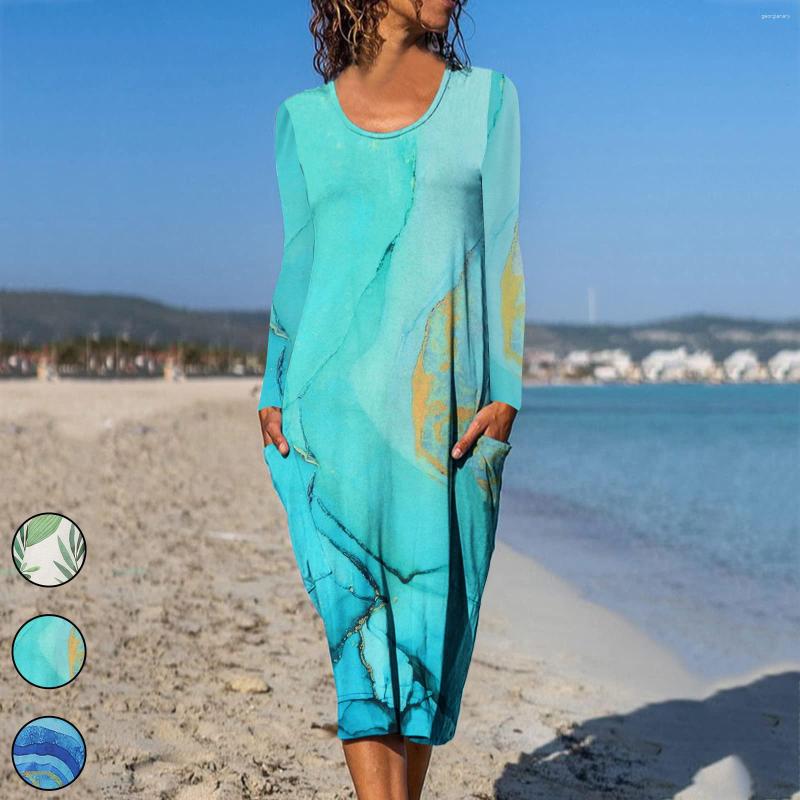 Casual Dresses 2023 Autumn Women' Loose Round Neck Long Sleeve Dress Fashion Leisure Travel Lady Party
Casual Dresses 2023 Autumn Women' Loose Round Neck Long Sleeve Dress Fashion Leisure Travel Lady Party