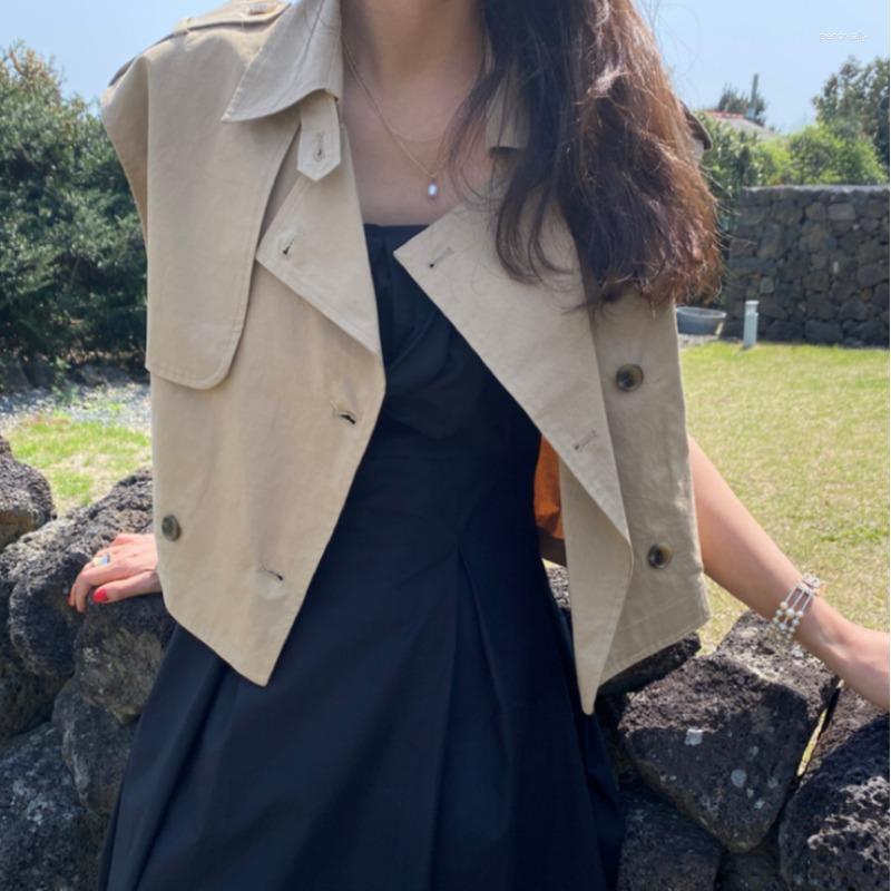 Women's Jackets Chalecos Mujer Khaki Waistcoat Women Y2k High Sleeveless Double Breasted Trench Coat Casual Clothes Vest, Black
Women's Jackets Chalecos Mujer Khaki Waistcoat Women Y2k High Sleeveless Double Breasted Trench Coat Casual Clothes Vest, Black