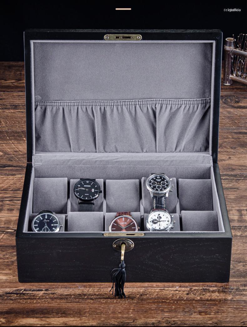 Watch Boxes MEI Wooden Display Case Black Mechanical Storage Box Women Jewelry Holder
Watch Boxes MEI Wooden Display Case Black Mechanical Storage Box Women Jewelry Holder