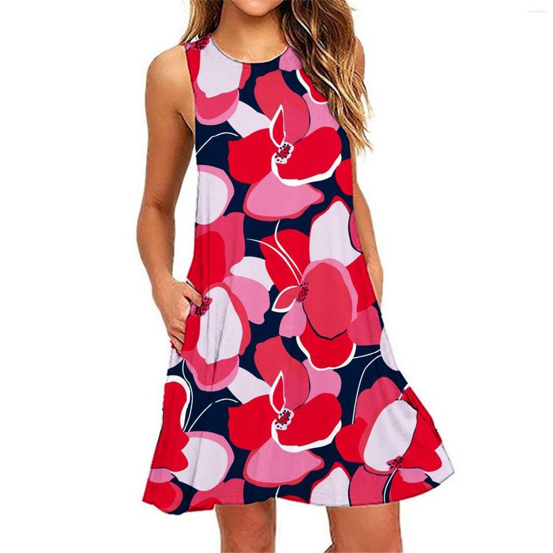 Casual Dresses Women Daily Dress O Neck Sleeveless Printed Pockets Tank Wrap For Midi, Green
Casual Dresses Women Daily Dress O Neck Sleeveless Printed Pockets Tank Wrap For Midi, Green